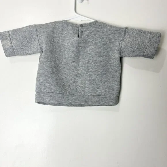 Gucci Children Tiger Floral Printed Grey Cotton Sweater Size 9/12M